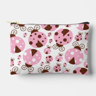 Pochette À Accessoires Motif De Ladybugs, Mignons Ladybugs, Pink Ladybugs