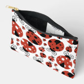 Pochette À Accessoires Motif De Ladybugs, Mignons Ladybugs, Red Ladybugs (Ouvrir)