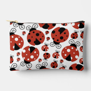 Pochette À Accessoires Motif De Ladybugs, Mignons Ladybugs, Red Ladybugs
