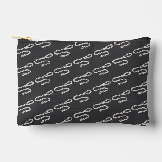 Pochette À Accessoires Motif de laisse de chien stylisé (Recto)