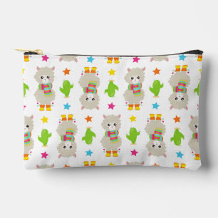 Pochette À Accessoires Motif De Llamas, Cute Llamas, Alpacas, Cactus