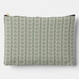 Pochette À Accessoires Motif de luxe Art Déco à arche de couleur vert sau