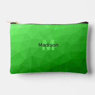 Pochette À Accessoires Motif de maillage géométrique vert clair