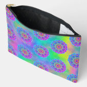 Pochette À Accessoires Motif de Mandala bleu violet Boho (Ouvrir)