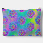 Pochette À Accessoires Motif de Mandala bleu violet Boho (Verso)