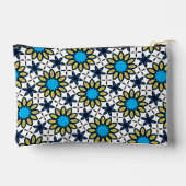 Pochette À Accessoires Motif de marguerite géométrique funky (Verso)