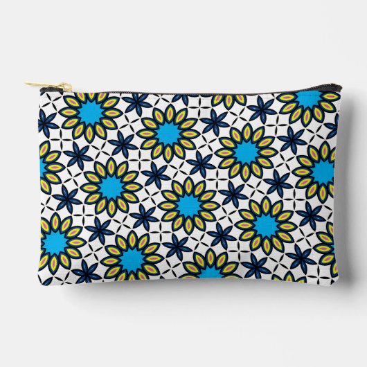 Pochette À Accessoires Motif de marguerite géométrique funky (Recto)