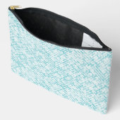 Pochette À Accessoires Motif de métaball bleu (Ouvrir)