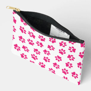 Pochette À Accessoires Motif De Pailles, Paniers De Chien, Pailles Roses