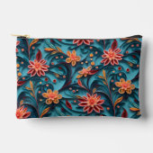 Pochette À Accessoires Motif de papier floral Petit (Recto)