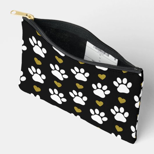 Pochette À Accessoires Motif De Pâtes, Pâtes De Chien, Pâtes Blanches, Co (Ouvrir)