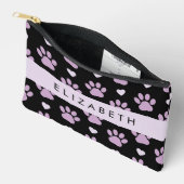 Pochette À Accessoires Motif De Pâtes, Pâtes Lilac, Coeurs, Votre Nom (Ouvrir)