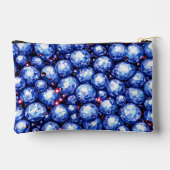 Pochette À Accessoires Motif de pierres précieuses bleues (Verso)