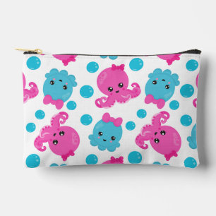 Pochette À Accessoires Motif de poulpe, poulpe mignonne, Animaux de mer