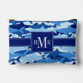 Pochette À Accessoires Motif de requin bleu (Recto)