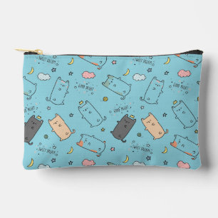 Pochette À Accessoires Motif de rêves de chat endormi mignon et cosy