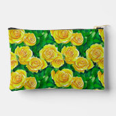 Pochette À Accessoires Motif de Rose d'aquarelle jaune (Verso)
