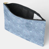 Pochette À Accessoires Motif de séquence bleu pâle (Ouvrir)