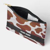 Pochette À Accessoires Motif de vache Brown et blanc (Ouvrir)
