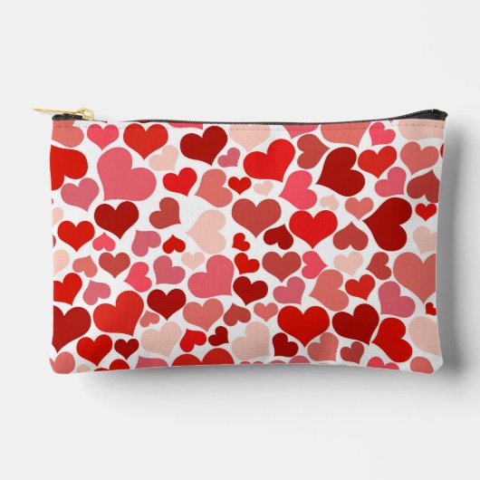 Pochette À Accessoires Motif Des Coeurs, Coeurs Rouges, Amour (Recto)