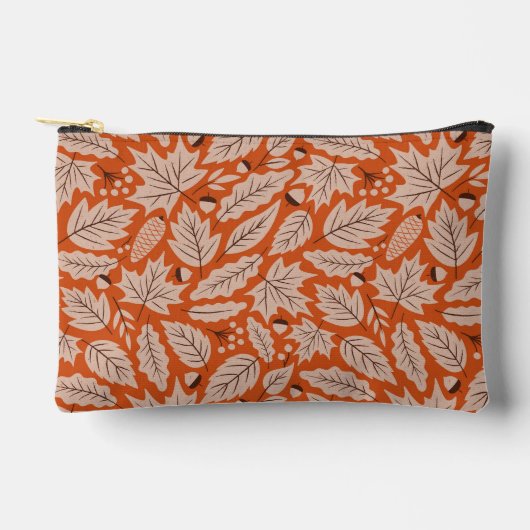 Pochette À Accessoires Motif des feuilles d'automne et des araignées oran (Recto)
