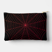 Pochette À Accessoires Motif d'Halloween en rouge noir (Verso)