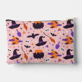 Pochette À Accessoires Motif d'Halloween mou et rose (Verso)