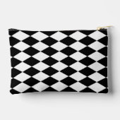 Pochette À Accessoires Motif diamant blanc et noir (Verso)
