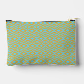 Pochette À Accessoires Motif diamant or bleu (Verso)