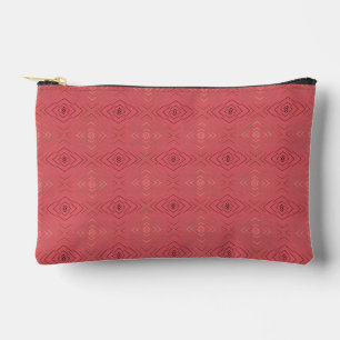 Pochette À Accessoires Motif diamant subtil Rose fuchsia blush