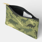 Pochette À Accessoires Motif Dinosaure, Silhouette Dinosaure, Dino Vert (Ouvrir)