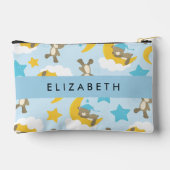 Pochette À Accessoires Motif D'Ours, Nounours, Étoiles, Votre Nom (Verso)