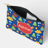 Pochette À Accessoires Motif du camp d'été (Ouvrir)