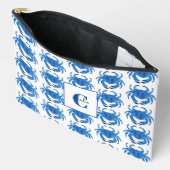 Pochette À Accessoires Motif du Crabe Bleu (Ouvrir)
