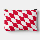 Pochette À Accessoires Motif du drapeau diamant de Bavière rouge et blanc (Recto)