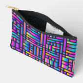 Pochette À Accessoires Motif élégant moderne - Tartan géométrique de mode (Ouvrir)