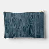 Pochette À Accessoires Motif en bois bleu foncé Turquoise (Verso)