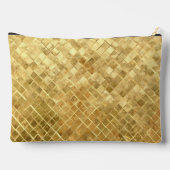Pochette À Accessoires Motif en carreaux d'or chatoyant (Verso)