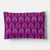 Pochette À Accessoires Motif en plumes Art Déco, Amethyst violet (Verso)