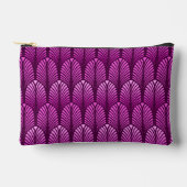 Pochette À Accessoires Motif en plumes Art Déco, Amethyst violet (Recto)
