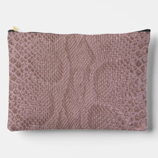 Pochette À Accessoires Motif faux serpent rose (Recto)