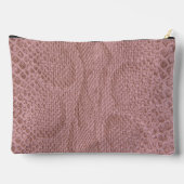 Pochette À Accessoires Motif faux serpent rose (Verso)