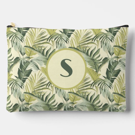 Pochette À Accessoires Motif feuille d'aquarelle Eucalyptus (Recto)