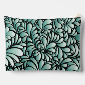 Pochette À Accessoires Motif Fleur désirable en Minty Green (Verso)