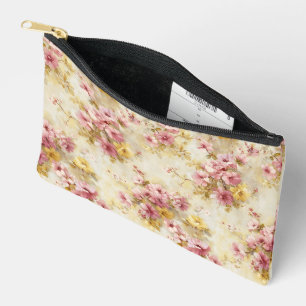 Pochette À Accessoires Motif floral à l'aquarelle vintage