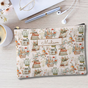 Pochette À Accessoires Motif floral champignon livre fantaisiste cottagec