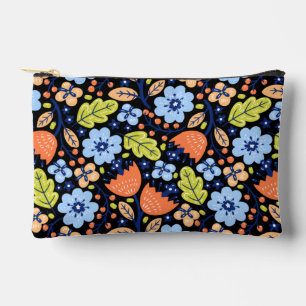 Pochette À Accessoires Motif floral coloré brillant