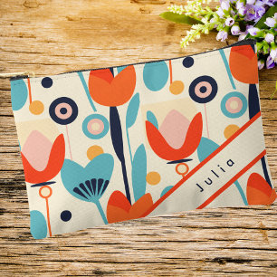Pochette À Accessoires Motif floral moderne élégant et sophistiqué