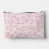 Pochette À Accessoires Motif floral rose rose féminin monogramme (Verso)