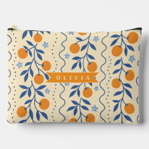 Pochette À Accessoires Motif folklorique personnalisé de citrus rétro mig